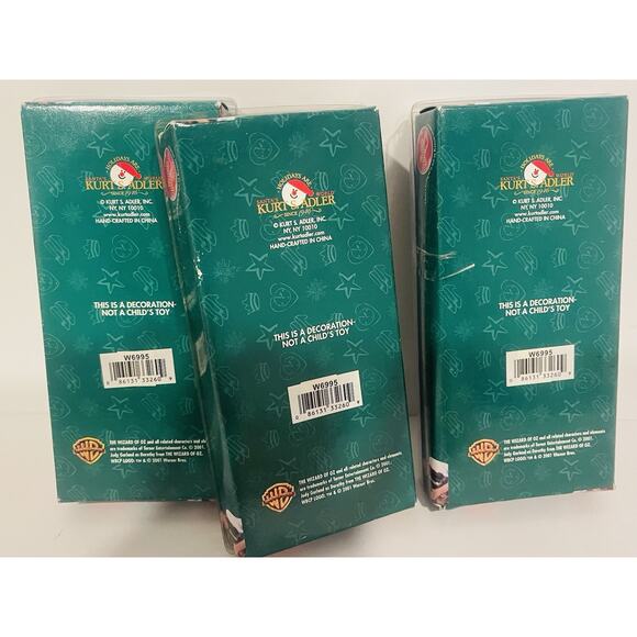 Kurt Adler Wizard of Oz Hand Painted‎ 5" Stone Resin Ornament | Set of Three - Picture 5 of 5